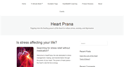 Desktop Screenshot of heartprana.com