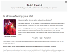Tablet Screenshot of heartprana.com